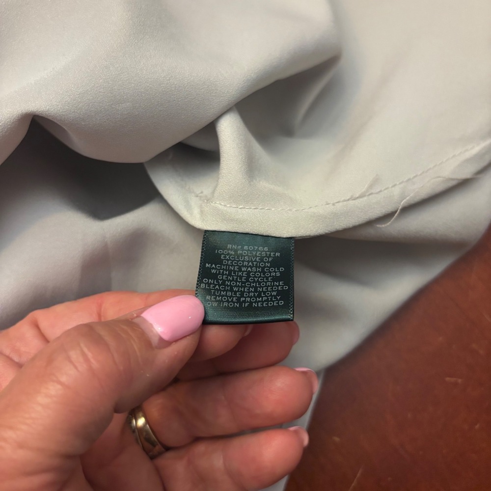 Lauren Ralph Lauren Light Blue Lace-Trim Camisole - Picture 5 of 11
